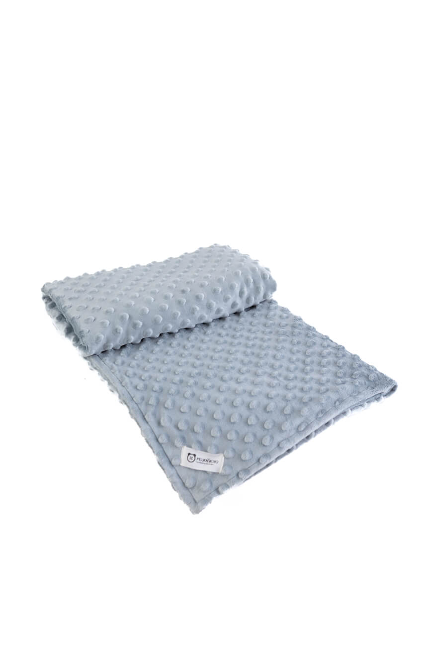 Minky deka - Bledo sivá